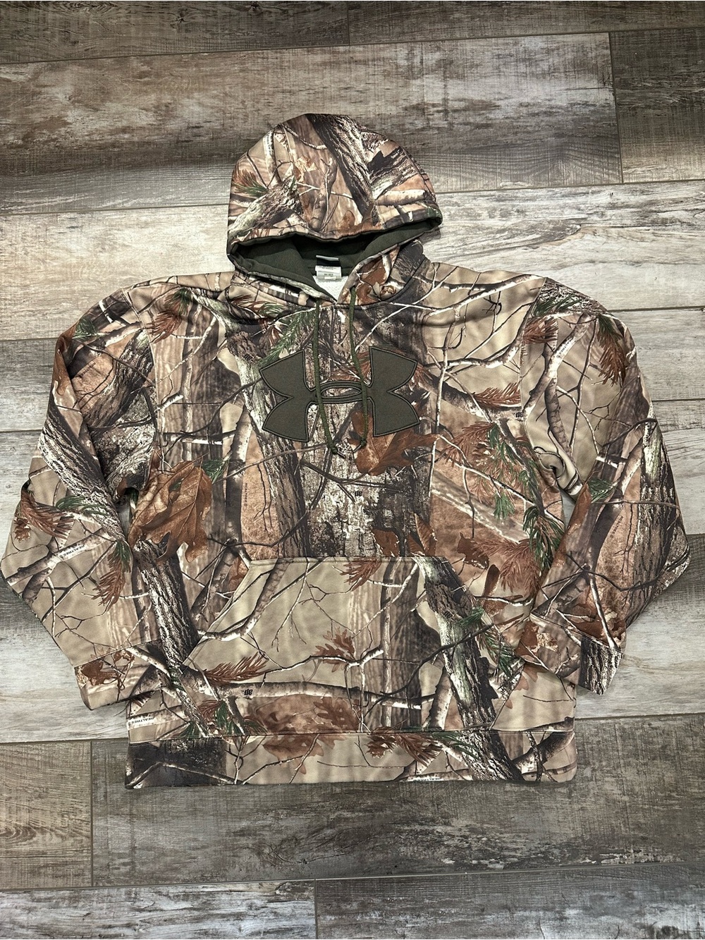 Under Armour Realtree Men’s Camo Hoodie - Brown, Green, Tan